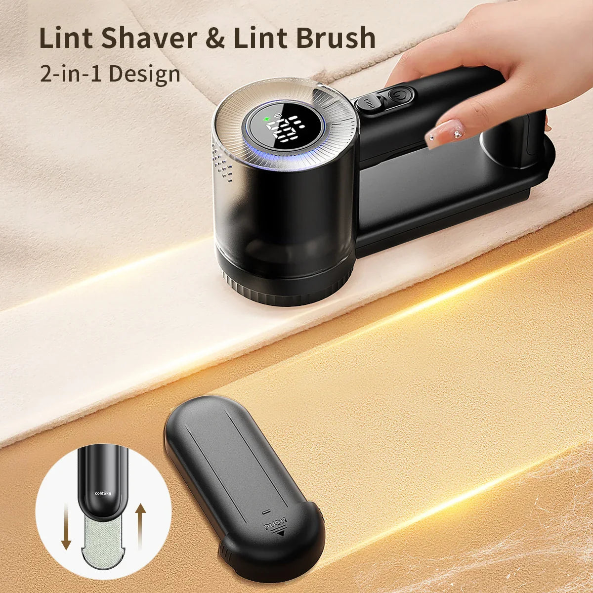 Fabric Shaver Cordless Rechargeable Digital Display Sweater Lint Remover Fall 2025 Refreshes Clothing