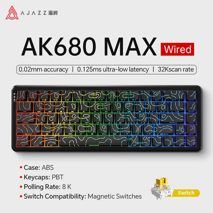 Teclado Mecánico Sixty Mini Inalámbrico ARGB Magnético Hall