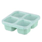 Portable 4-Compartment Snack Containers - Reusable Meal Prep for Kids & Adults, Leak-Proof Storage