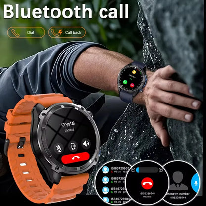 GPS Smartwatch 5ATM Waterproof Rugged Military Outdoor Watch Fall 2025 Offline Maps All-Day Battery
