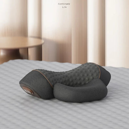 Nakke Massage Pude Opvarmning Vibration Hukommelsesskum Støtte