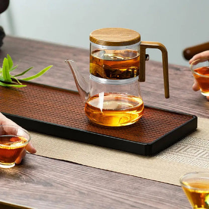 Home Magnetische Saug Floaty Becher Teekanne 740ML Hitzebeständiges Glas Teeset