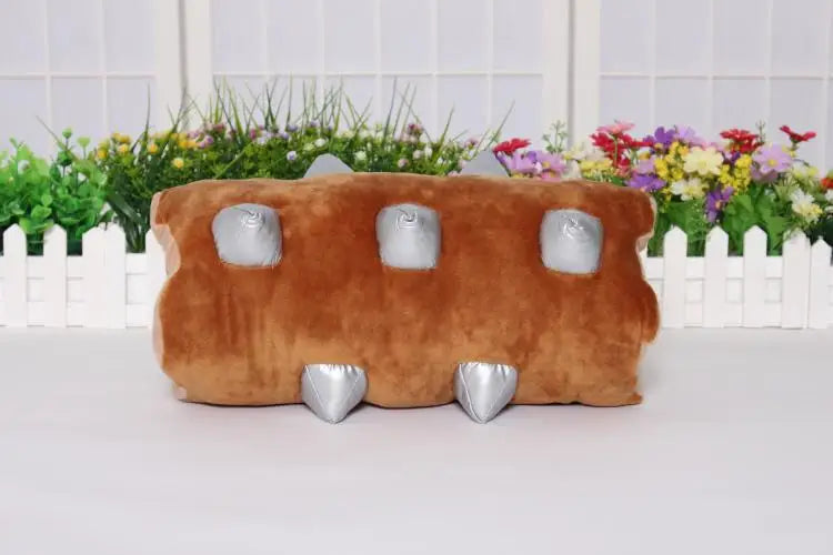 Ensemble de trois peluches dragon Jouet rouleau en rondin