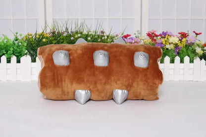 Ensemble de trois peluches dragon Jouet rouleau en rondin