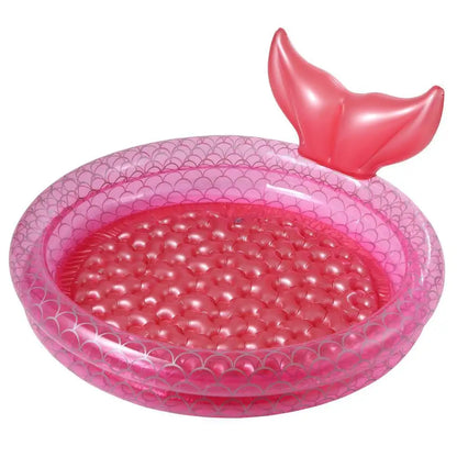 Inflatable Mermaid and Dinosaur Swimming Pool for Kids, Durable PVC, Multiple Sizes 90CM-150CM, Fun Outdoor Summer Activity