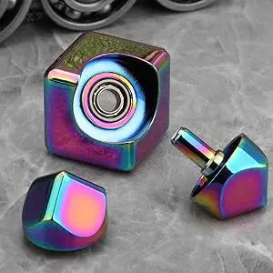 Fidget Spinner Cube Metal Desk Toy Stress Relief Gadget
