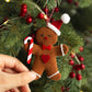 Gingerbread Man Hanging Ornaments - 3PC Christmas Tree Decor, New Year 2024 Gifts for Kids, Festive Garden Party Accents