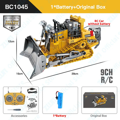 Professional RC Construction Vehicle Set - 2.4G Alloy Excavator & Dump Truck Toy for Kids