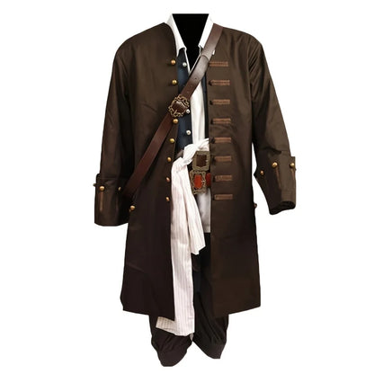 Piratkostyme Jack Sparrow Cosplay Sett Halloween 2025