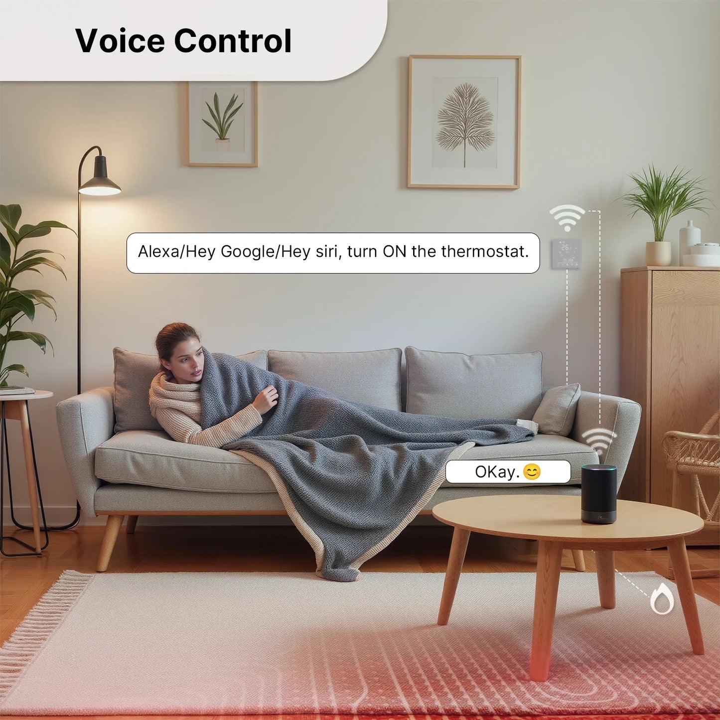 Smart Thermostat Matter WiFi Temperature Controller For Water Boiler Fall 2025 Energy Saving