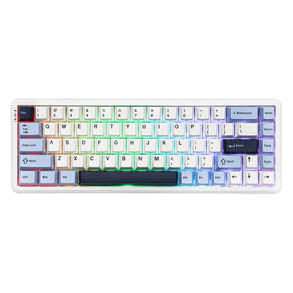 Teclado mecánico 68 teclas inalámbrico Bluetooth RGB efecto Hall