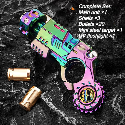 Fidget Toy Pistol Shell Ejecting Stress Relief, TikTok Viral Fall 2026 Desk Gadget Gift for Teens