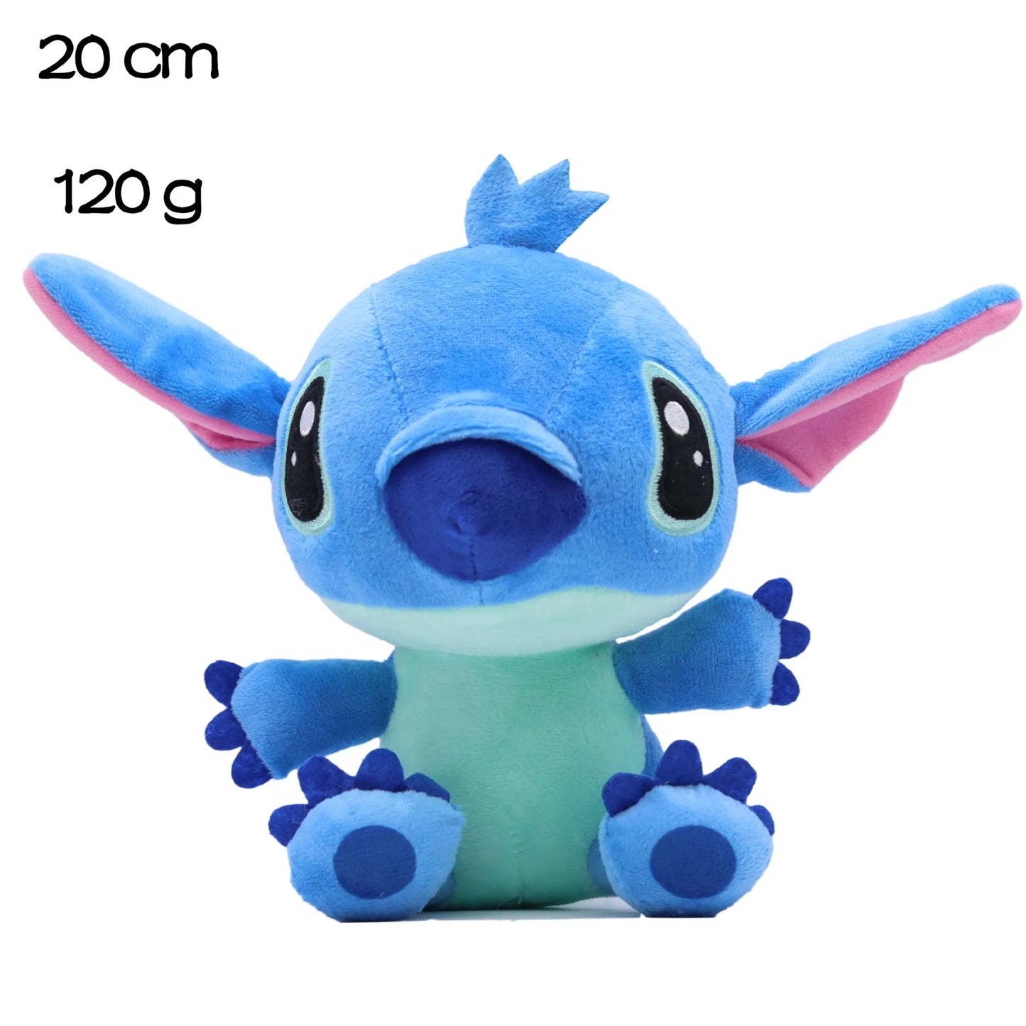 Eco-Friendly Disney Stitch Plush Doll - Soft Stuffed Animal, 20cm-25cm (7.8-9.8 inch) Gift for Kids' Birthdays