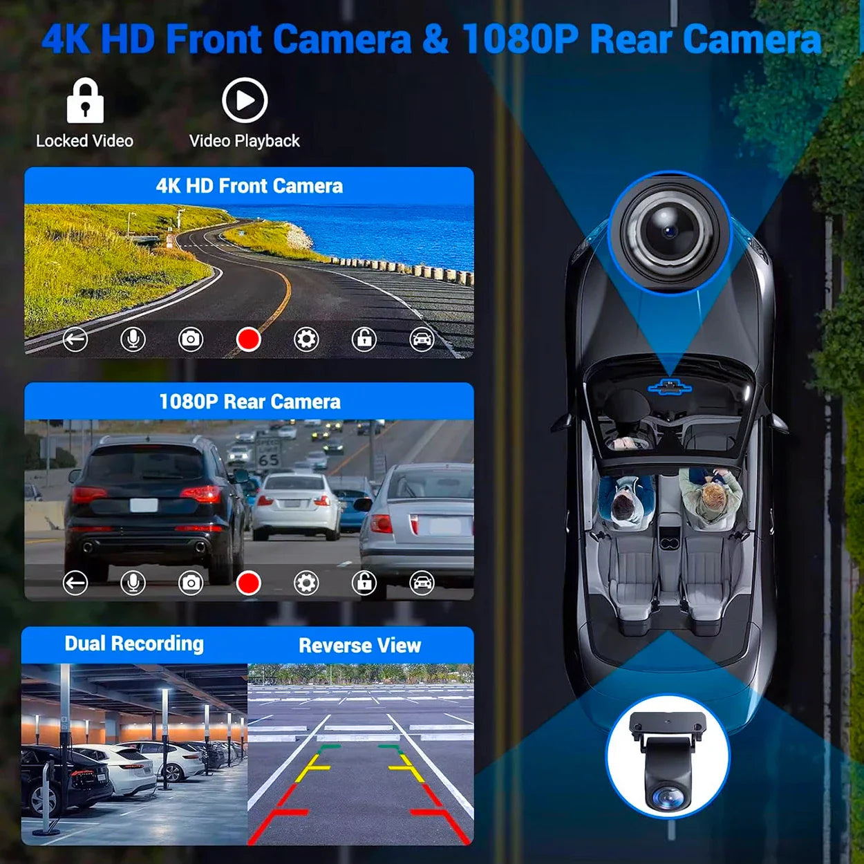 CarPlay Skærm Universal Trådløs CarPlay og Android Auto Bilstereo Hovedenhed med Spejl Cast WiFi Efterår 2025