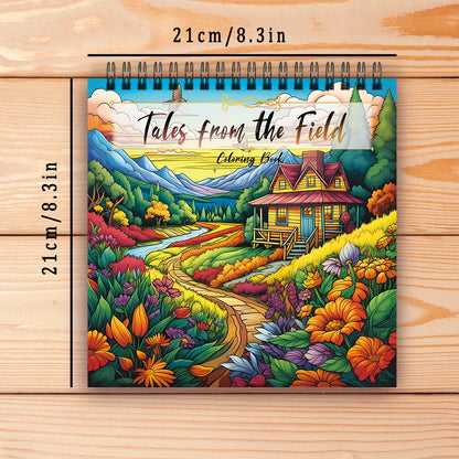 Adult Coloring Book Spiral Bound 30 Sheets 8.3 By 8.3 Inches Holiday Gift Idea For Relaxation 2025