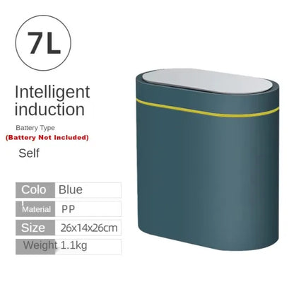 Sensor Trash Can Touchless 8L Kitchen Bathroom Bin Compact