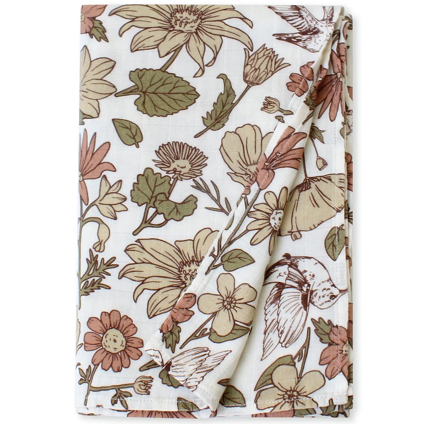Bambus Musselin Pucktuch 120x120 Cm Blumen Neugeborenen Bettwäsche Herbst 2025 Atmungsaktiv Umweltfreundlich Baby Geschenk