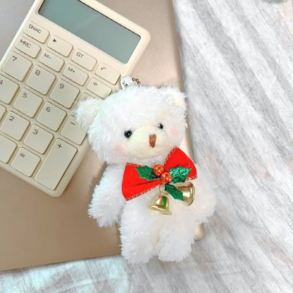 Variant image for Cute 12cm Plush Rabbit Keychain Doll - Soft Stuffed Animal Keychain Gift for Girls in Blush Pink-6