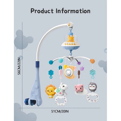 Sengemobil Fjernkontroll Musikk Lys Nyfødt Sensoriske Leker