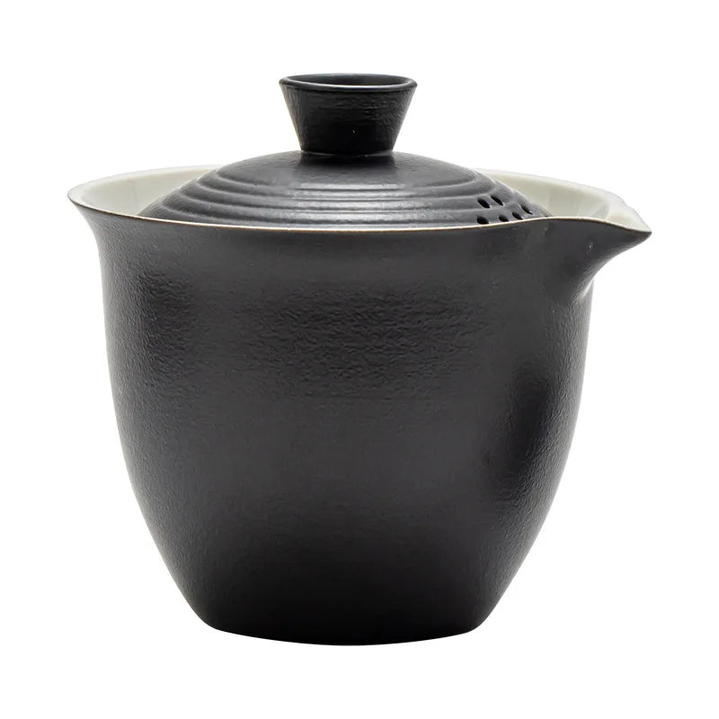 Portable Ceramic Travel Tea Set With Case Gift Kit