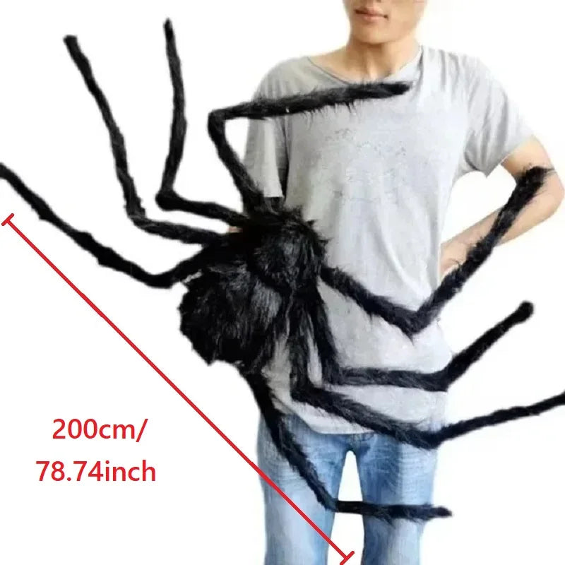 Enorme stoffen Halloween-spin voor binnen en buiten, tuin-, veranda- en spookhuisdecoratie 2026