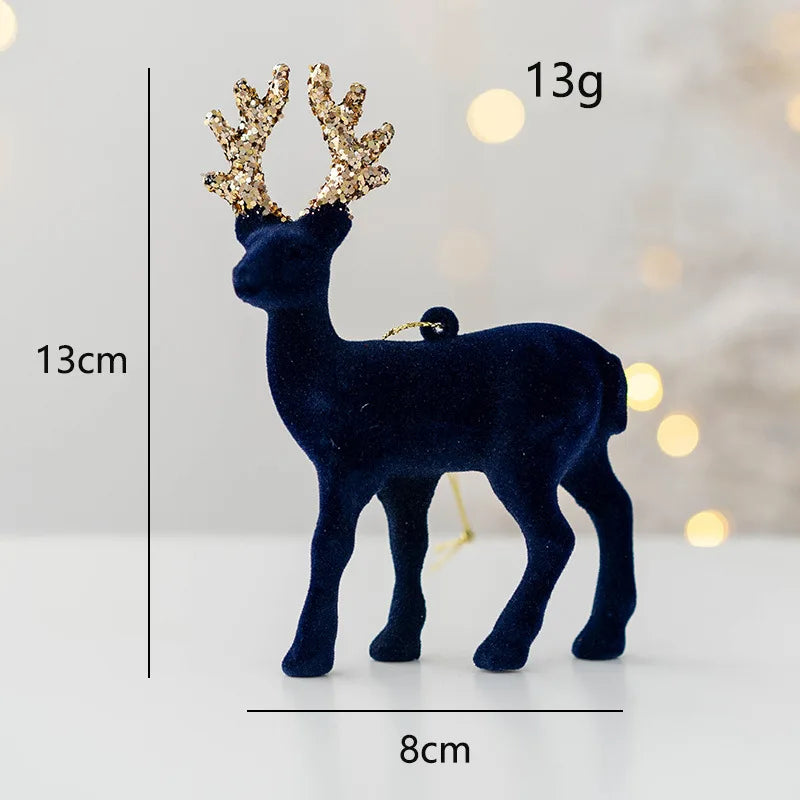 Festive Cloth Reindeer Elk Ornament - 2024 Christmas Home Decor, Unique Table Decoration for New Year Celebrations and Holiday Gifting