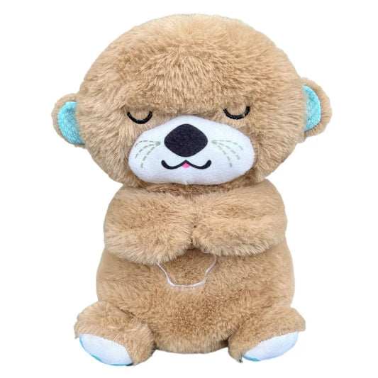 Breathing Bear Plush Toy - Soothing Music & Light for Babies, Sleep Companion for Kids, Perfect Gift for New Parents