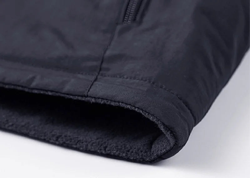 Warm Versatile Men Hooded Vest - Fleece Lined, Nylon, Outdoor