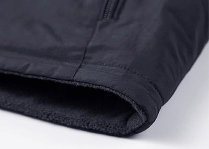 Warm Versatile Men Hooded Vest - Fleece Lined, Nylon, Outdoor