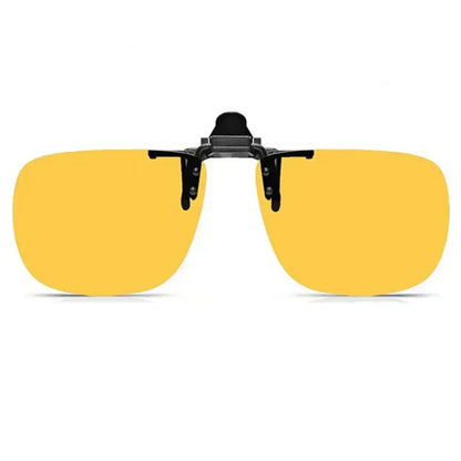 Clip-On Zonnebril Gepolariseerd UV400 Nachtzicht Rijden Bril Vierkante Clip-Ons Anti-Glare Vintage Stijl 2026