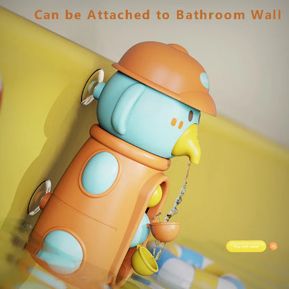 Sommerleketøy med vann for babyshower, søte and- og elefantvognspill for barn 6M+