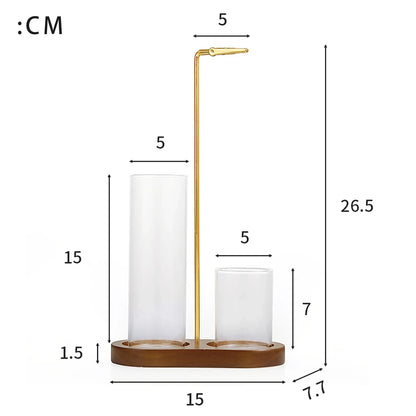 Røgelsesholder 2 i 1 Glas Askeopsamler Organizer Stativ, Efterår 2025 Hjemmeindretning, Anti Aske Rent Design