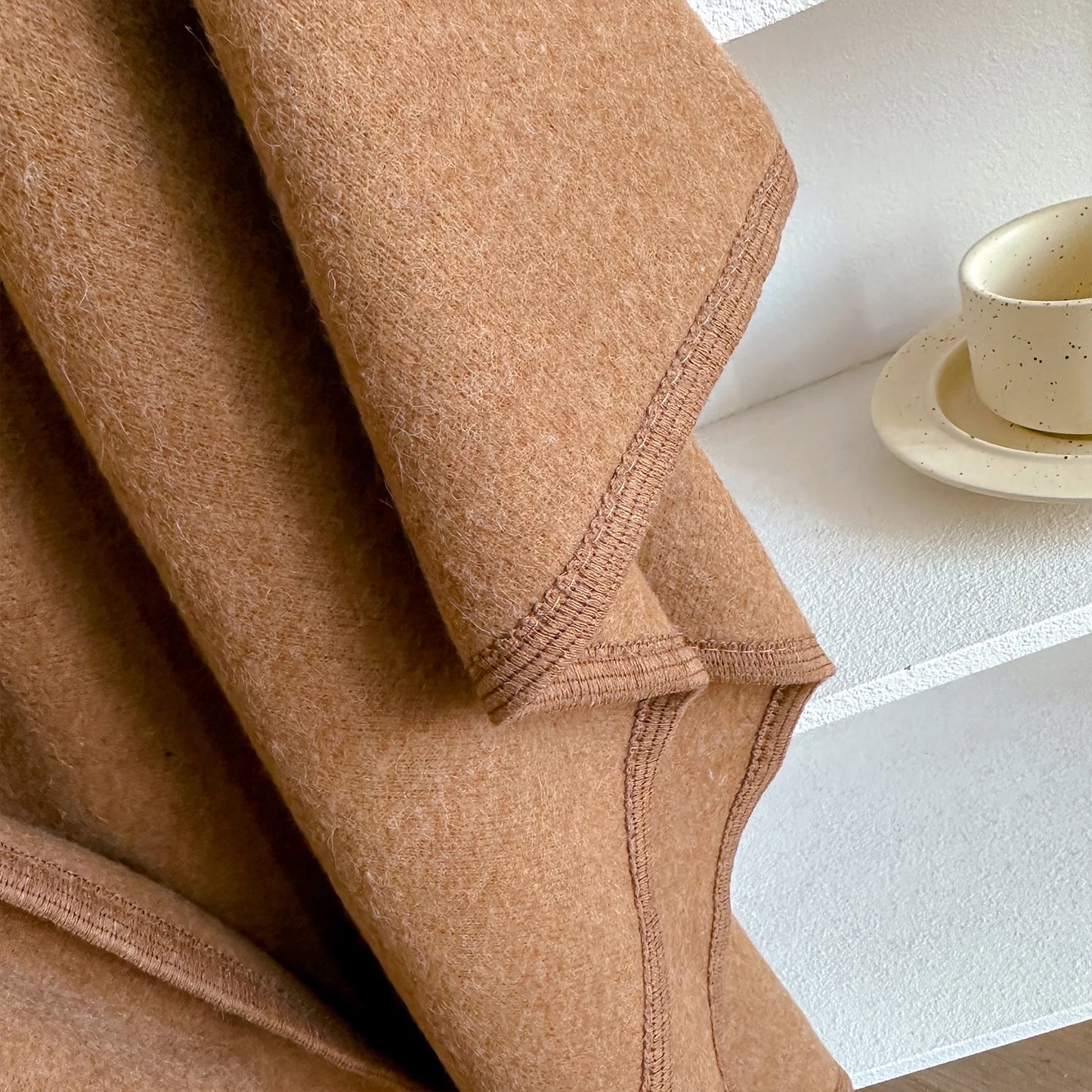 Warm Womens Poncho - Draped Cape Knot, Cashmere Pashmina