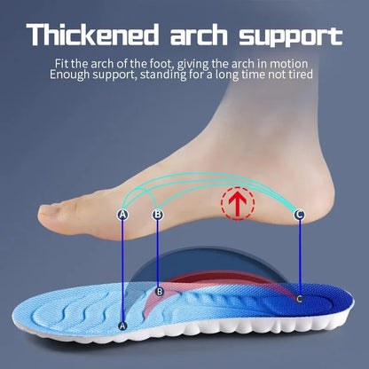 Insoles 4D Cloud Technology Sports Orthopedic Insoles Breathable Shock Absorbent Cushion Back to School 2025