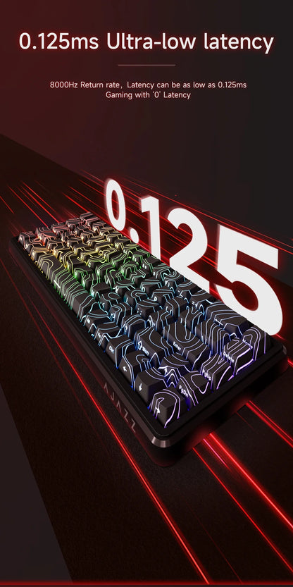 Teclado Mecánico Sixty Mini Inalámbrico ARGB Magnético Hall