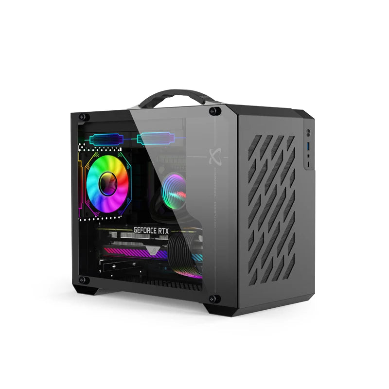 Boîtier Mini ITX Verre Latéral Refroidissement Liquide 240mm Portable