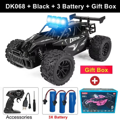 Remote Control Car Drift 1:16 Off Road Alloy Truck 2.4G Radio LED Lights High Speed Fall 2025 Gift For Kids