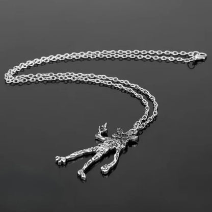 Monster Hanger Ketting 925 Sterling Zilver Ondersteboven Monster Bedel Verstelbaar Valentijnscadeau 2026 Cadeau Klaar