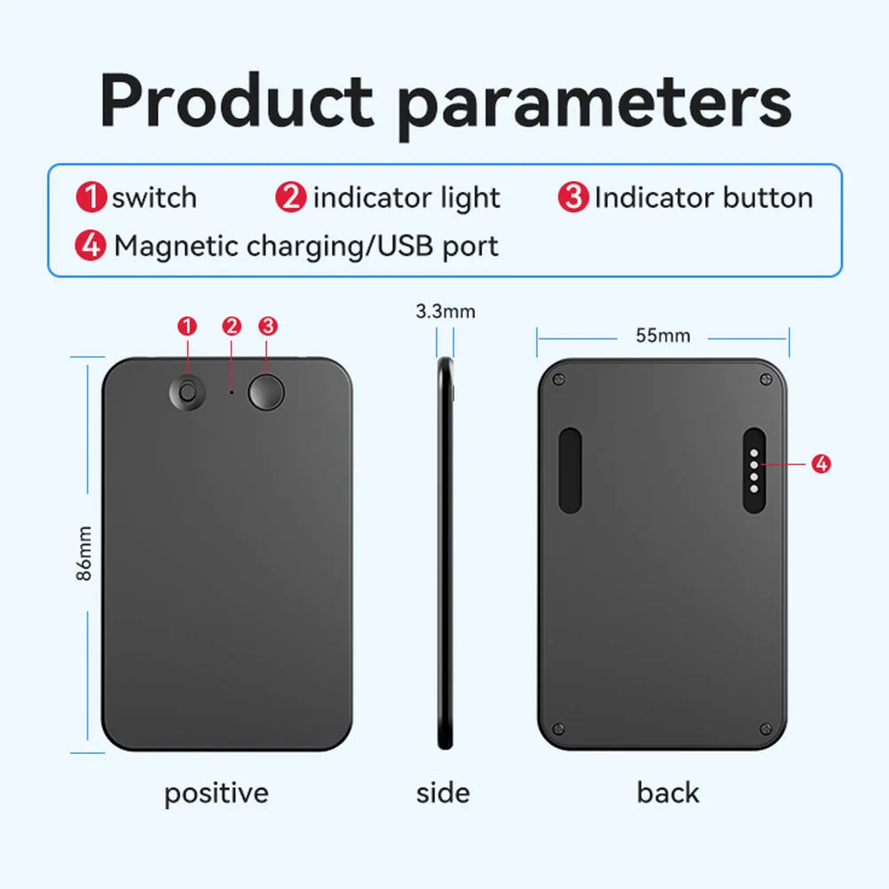 Enregistreur vocal IA 8GB 128GB Traducteur multilingue portable