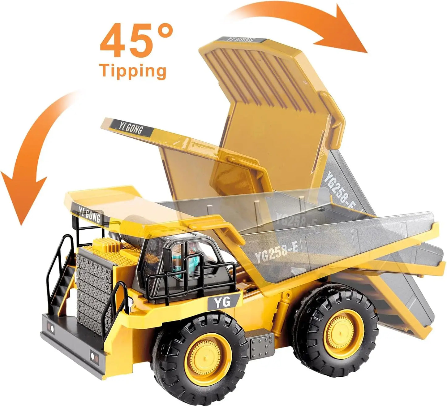 Remote Control Excavator Toy 4WD Construction Vehicle Battery Included Kids Gift Fall 2025