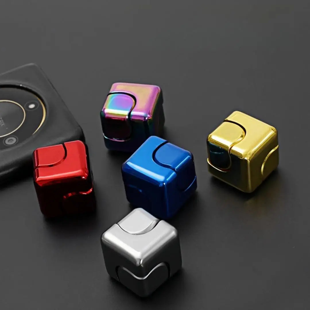 Fidget Spinner Cube Metal Desk Toy Stress Relief Gadget
