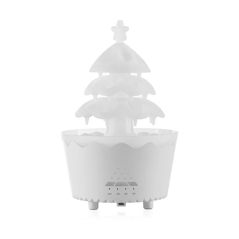 Remote Control Lucky Christmas Diffuser Tree Aromatherapy - Raindrop Humidifier for Home