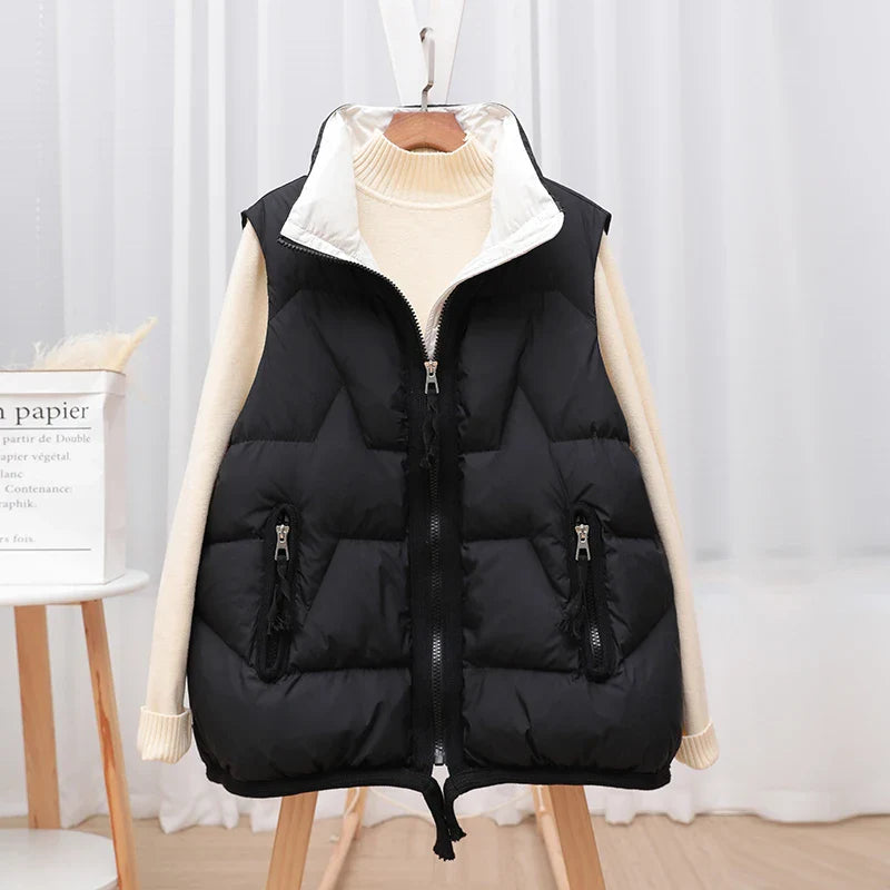 Lightweight Women’s Puffer Vest - Short Relaxed, Duck Down