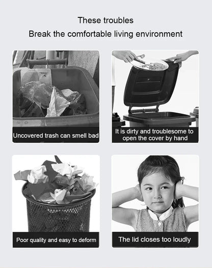 Smart Sensor Trash Can Rectangular Kitchen Bathroom