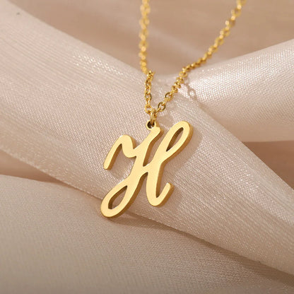 Personalisierte Gold-Initialen-Halskette - Elegantes minimalistisches Geschenk für Frauen, Hochzeiten & Jubiläen