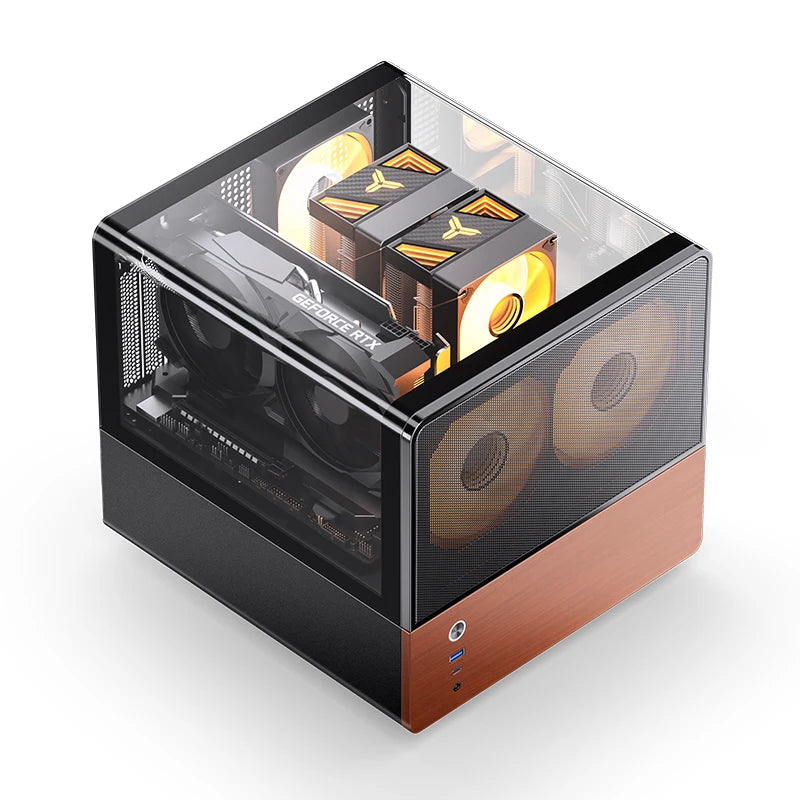 Boîtier PC Mini ITX MicroATX Vue sur Mer Verre Compact Gaming