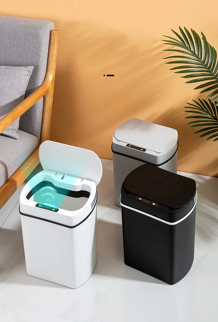 Smart Sensor Trash Can Rectangular Kitchen Bathroom