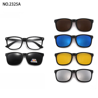 Magnetic Clip Sunglasses Interchangeable Lens Set 5 Lenses Polarized Prescription Ready Summer 2026 Gift