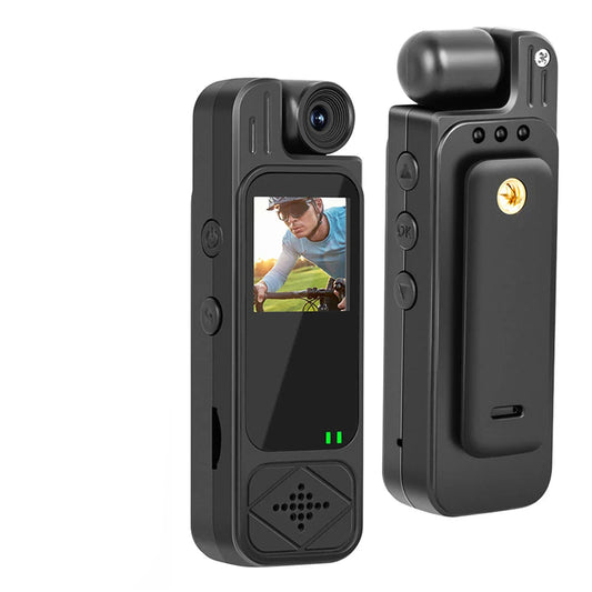 Body Camera 1.3 Inch Screen Mini Camcorder 1080P HD Infrared Night Vision Portable Video Recorder TikTok Viral 2025 Gift