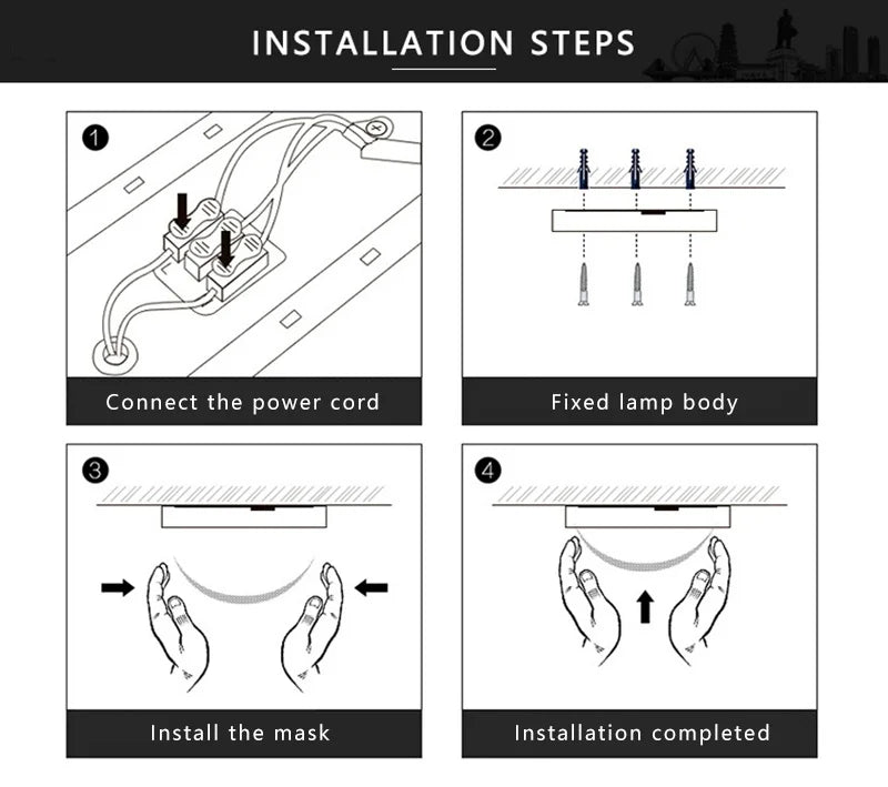 Japandi LED loftslampe nordisk træ moderne blød glød diffuser